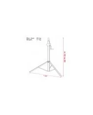 Stativo per luci e fari Basic 2800 Wind up stand:Piantana luci-fari