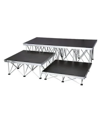 Palco portatile 2x2 mt altezza 60 cm gambe pieghevoli