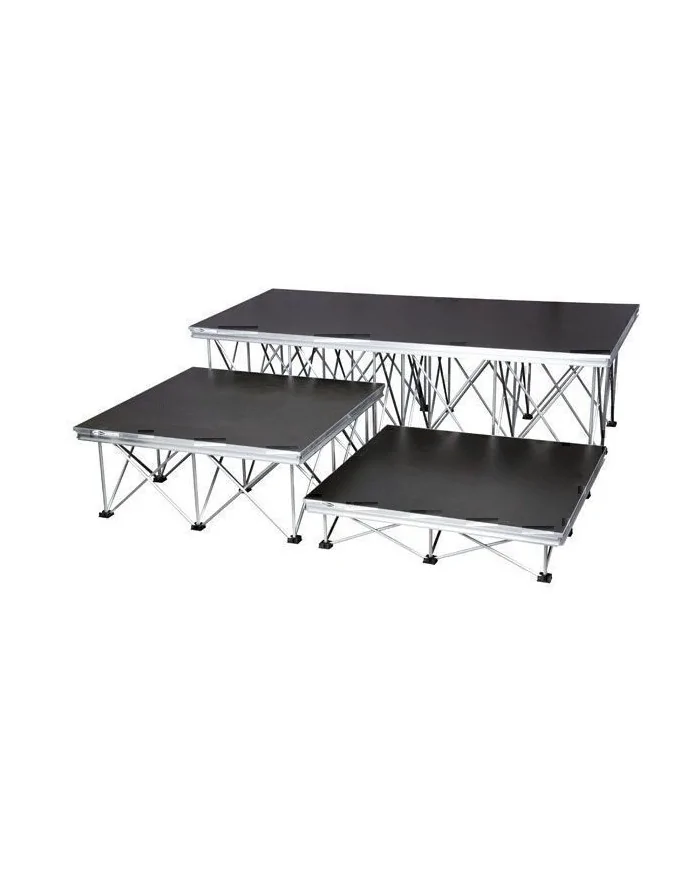 Palco portatile 2x2 mt altezza 60 cm gambe pieghevoli