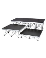 Palco portatile 2x2 mt altezza 60 cm gambe pieghevoli