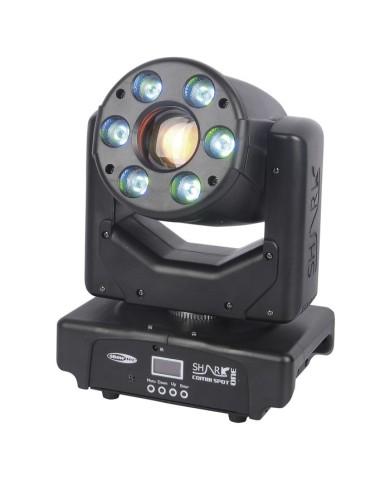esta mobile 2-in-1 con un LED bianco da 30W per lo Spot e 6 x 8 LED RGBW per la modalità Wash, adatto per location indoor. esta mobile 2-in-1 con un LED bianco da 30W per lo Spot e 6 x 8 LED RGBW per la modalità Wash, adatto per location indoor.