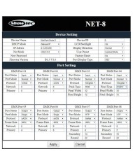 Interfaccia artNet DMX.Supporto per protocolli artnet, sACN e klingnet Interfaccia artNet DMX.Supporto per protocolli artnet, sACN e klingnet