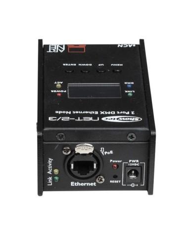 Nodo Artnet, 2 canali, XLR, 3 poli Nodo Artnet, 2 canali, XLR, 3 poli
