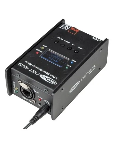 Nodo Artnet-DMX, 2 canali, XLR, 3 poli.2 universi DMX in ingresso o in uscita