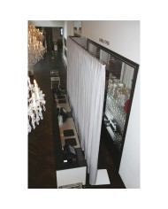 Drappeggio Bianco per fondali di scena o pareti mobili