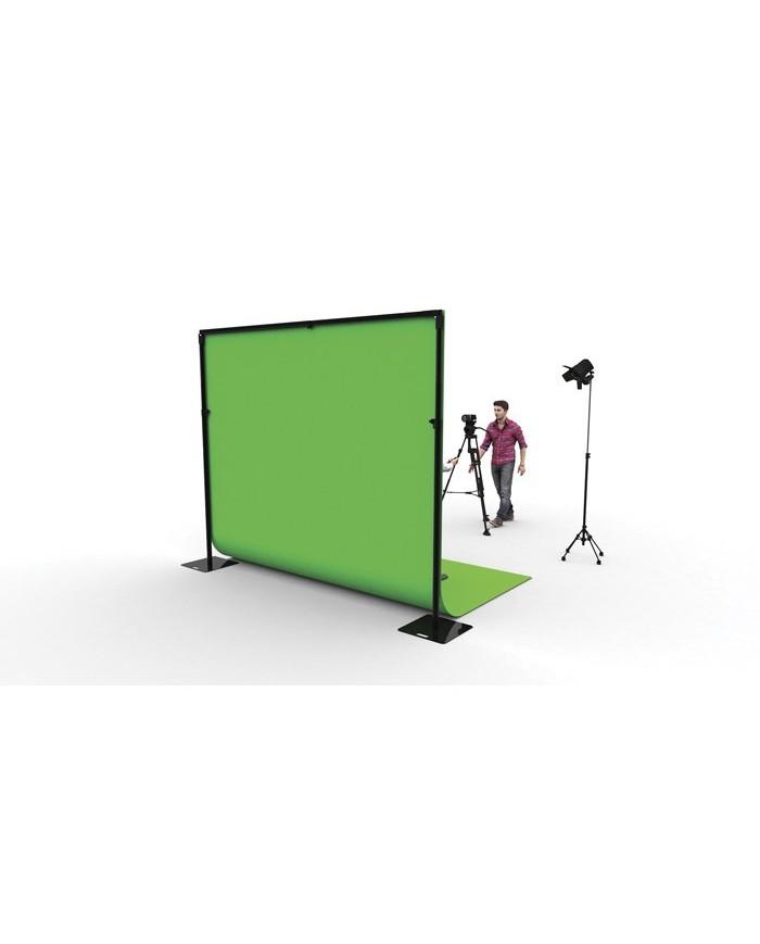 Grande fondale verde per cromakey modulare e smontabile Grande fondale verde per cromakey modulare e smontabile