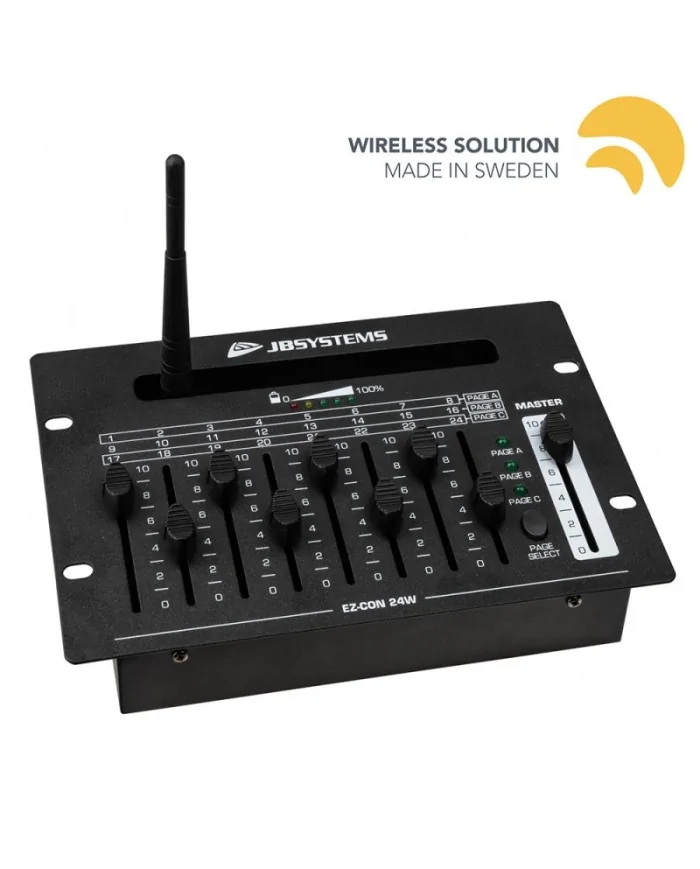Mixer DMX wireless e batteria con 24 canali DMX e 10 ore di autonomia