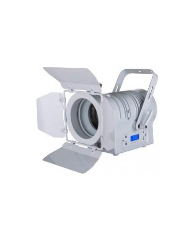 Elegante faro bianco a LED con zoom manuale 10° - 50°. LED da 50watt Elegante faro bianco a LED con zoom manuale 10° - 50°. LED da 50watt