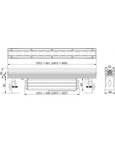 Barra LED per Ciclorama o illuminazione edifici IP65 Barra LED per Ciclorama o illuminazione edifici IP65