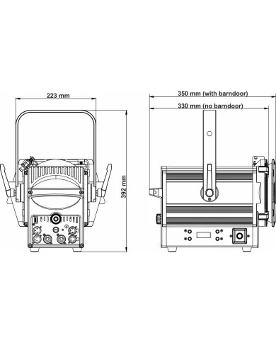 Riflettore per Teatro Lente di Fresnel BT-THEATRE 200TW Riflettore per Teatro Lente di Fresnel BT-THEATRE 200TW