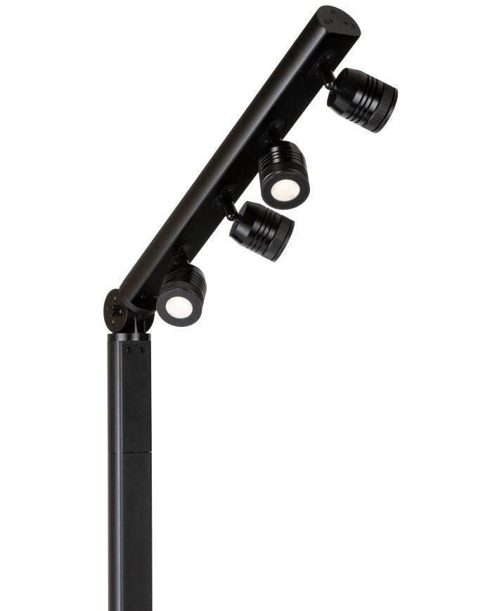 BT-AKKUPOLE Palo LED DMX Wireless a Batteria con proiettori 4x5W bianchi