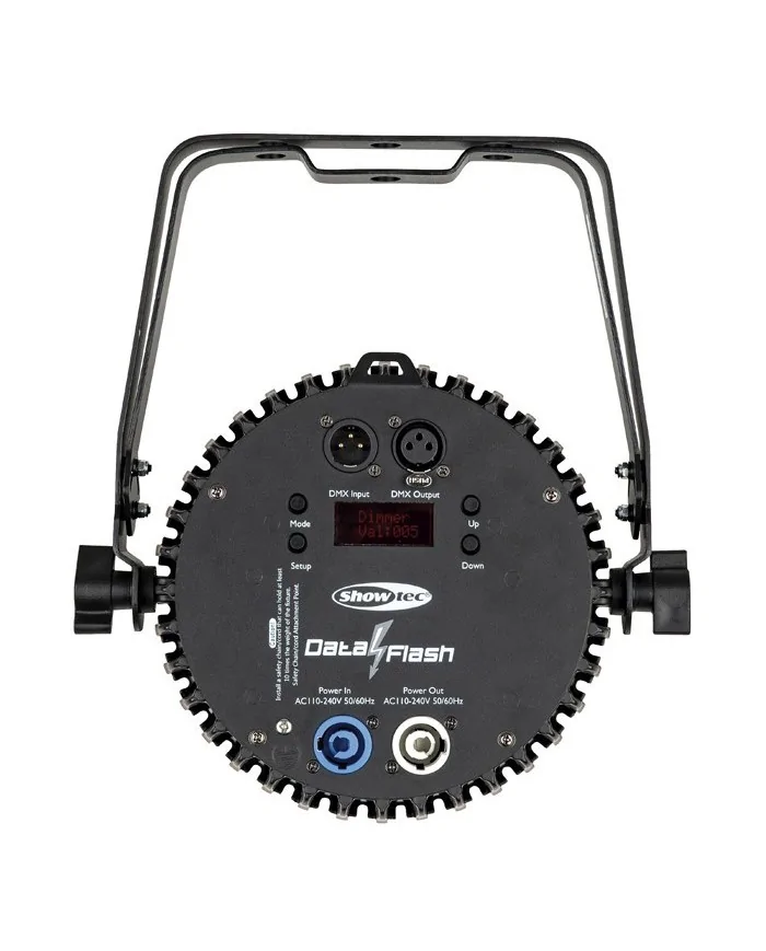 Showtec Data Flash è uno strobo LED compatto che offre un effetto strobo particolarmente intenso.