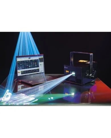 Laser per spettacoli a colori da 11.000 mW con controllo Pangolin FB4