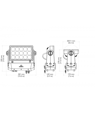 Smart BatWash è un Wash Light outdoor ad alta potenza anche a batterie