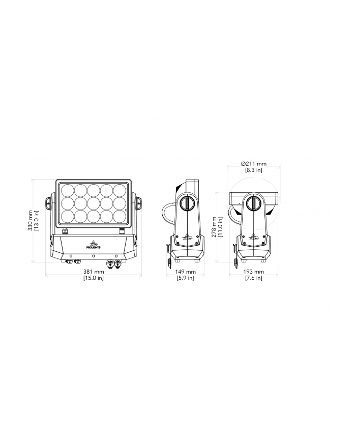 Smart BatWash è un Wash Light outdoor ad alta potenza anche a batterie