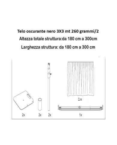 telo oscurante nero telo oscurante nero