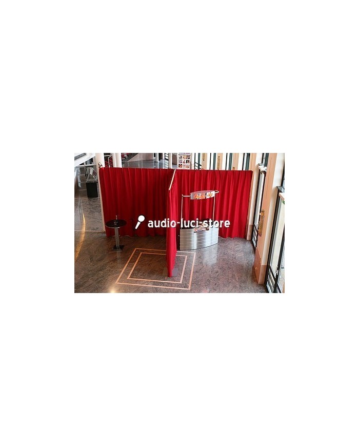 Tenda A Pannello Microsatin 60x245 Cm – Opaca, Colore Rosso Salsa – Senza Tecnologia, Con Velcro