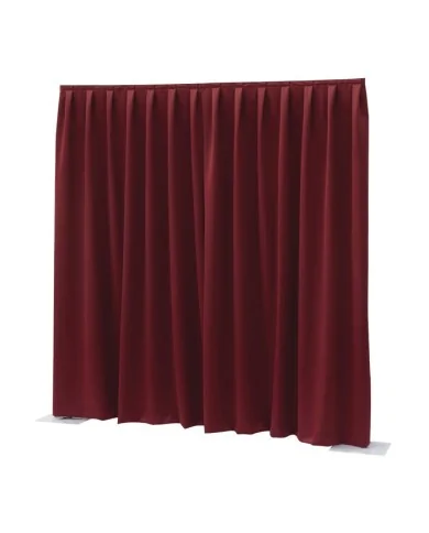 Tendaggio Rosso drappeggiato per fondale o camerino o separè di scena