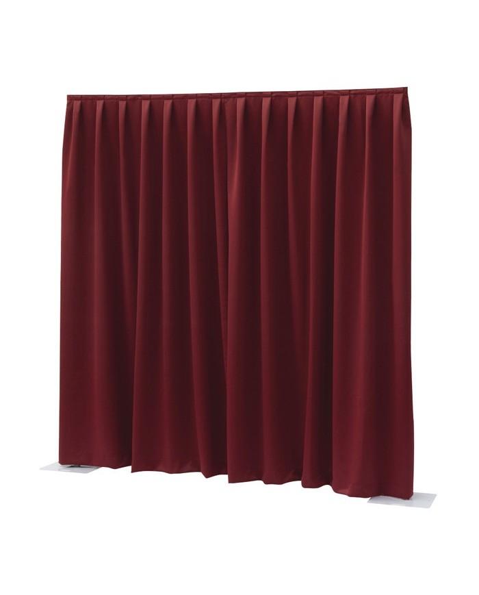 Tendaggio Rosso drappeggiato per fondale o camerino o separè di scena