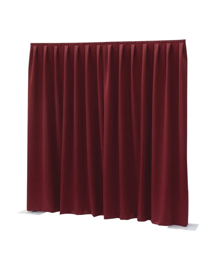 Tendaggio Rosso drappeggiato per fondale o camerino o separè di scena