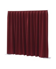 Tendaggio Rosso drappeggiato per fondale o camerino o separè di scena Tendaggio Rosso drappeggiato per fondale o camerino o separè di scena