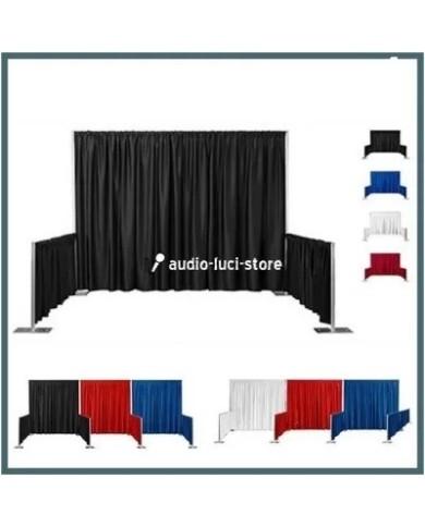Tenda con drappeggio per strutture portatili pareti mobili Tenda con drappeggio per strutture portatili pareti mobili
