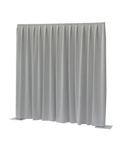 Tenda Dimout Drappeggiato Grigio Chiaro 300(l) x 300(h)cm, P&D Dimout 260 g/m²