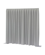 Tenda Dimout Drappeggiato Grigio Chiaro 300(l) x 300(h)cm, P&D Dimout 260 g/m²