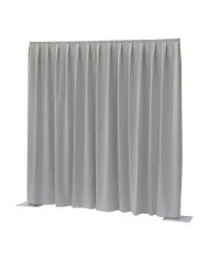 Tenda Dimout Drappeggiato Grigio Chiaro 300(l) x 300(h)cm, P&D Dimout 260 g/m²