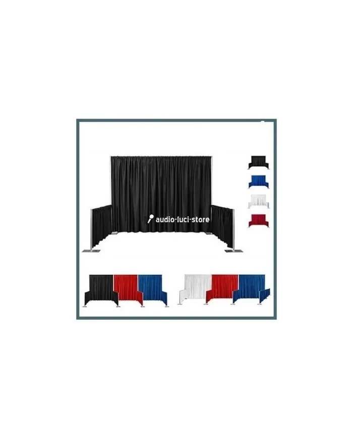 Tenda Dimout Drappeggiato Grigio Chiaro 330(l) x 400(h)cm, Pipe and Drape Dimout 260 g/m²