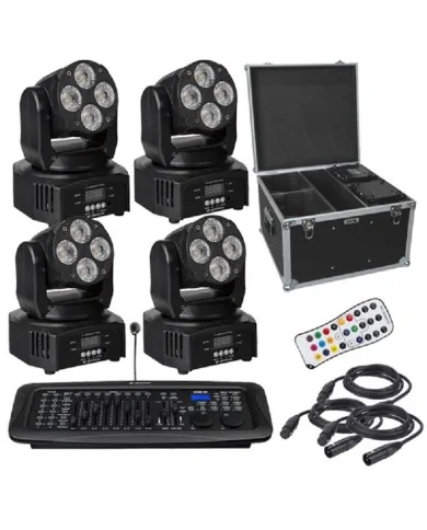 impianto luci teste mobili