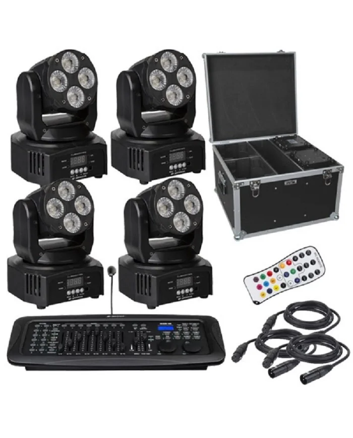 impianto luci teste mobili