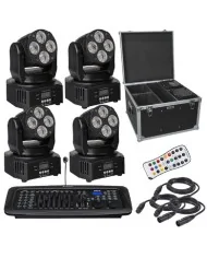 impianto luci teste mobili