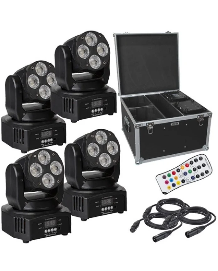 set da 4 motorizzati wash in fly case