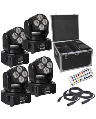 set da 4 motorizzati wash in fly case