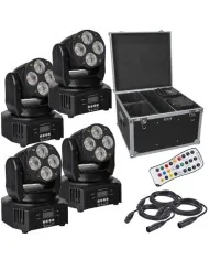 set da 4 motorizzati wash in fly case