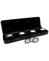 Impianto di illuminazione per spettacoli su palchi anche di strada