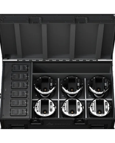 Fly Case con carica-batterie incluso per 6 proiettori SMARTBATPLUSG2.