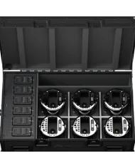 Fly Case con carica-batterie incluso per 6 proiettori SMARTBATPLUSG2.