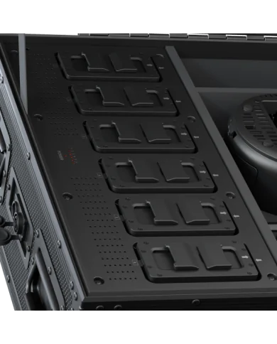 Fly Case con carica-batterie incluso per 6 proiettori SMARTBATPLUSG2.