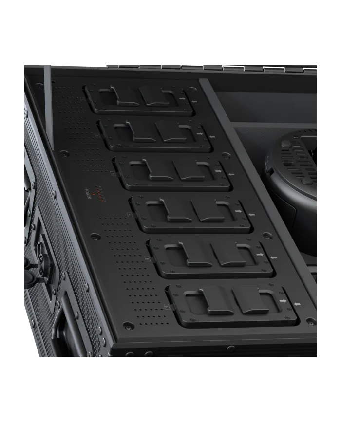 Fly Case con carica-batterie incluso per 6 proiettori SMARTBATPLUSG2.