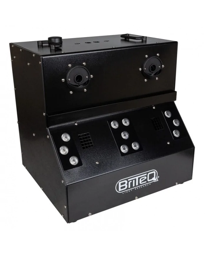 Macchina per la produzione di bolle di fumo illuminate da colori RGB