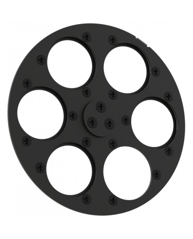 Gobo wheel per serie MOSAICOFX100 (gobos non inclusi) Gobo wheel per serie MOSAICOFX100 (gobos non inclusi)