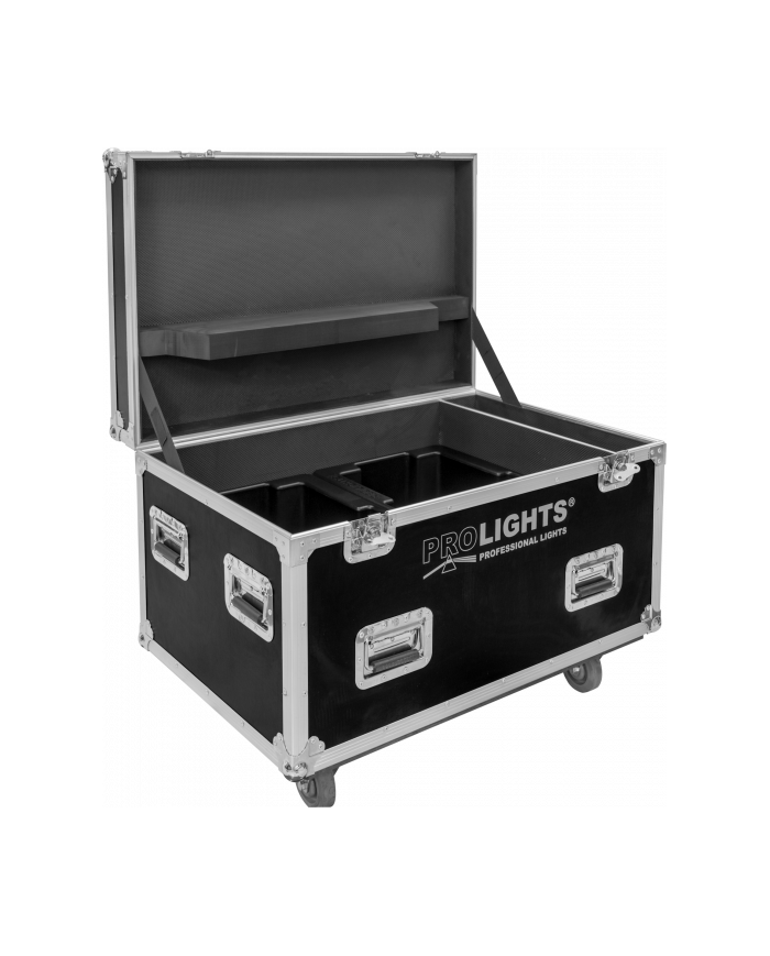 Flight case con scomparti disegnato per contenere 2 proiettori MOSAICO