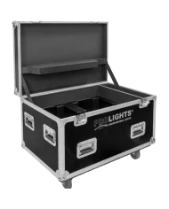 Flight case con scomparti disegnato per contenere 2 proiettori MOSAICO