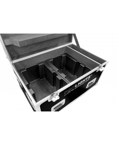 Flight case con scomparti disegnato per contenere 2 proiettori MOSAICO Flight case con scomparti disegnato per contenere 2 proiettori MOSAICO