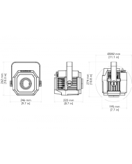 Proiettore d'immagine e d'effetti luminosi LED RGBW bianca da 100W