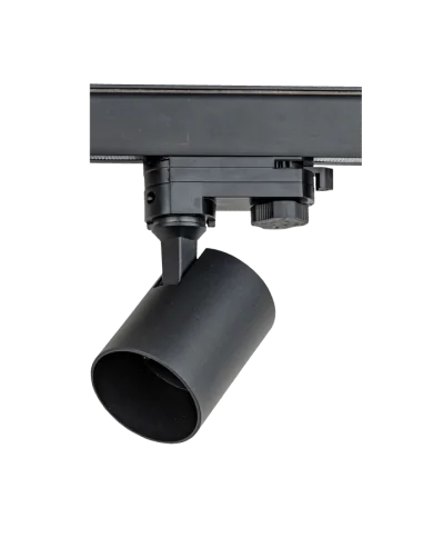 Trenton GU10 binario trifase Track Light Nero