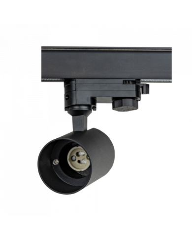 Trenton GU10 binario trifase Track Light Nero