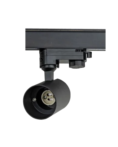 Trenton GU10 binario trifase Track Light Nero